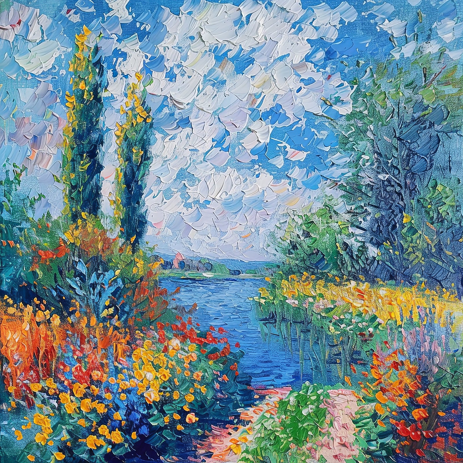 How does AI handle abstract art creation?