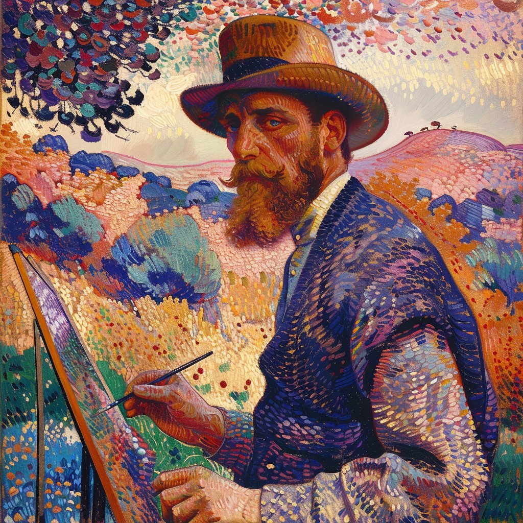 Henri-Edmond Cross Inspired Art