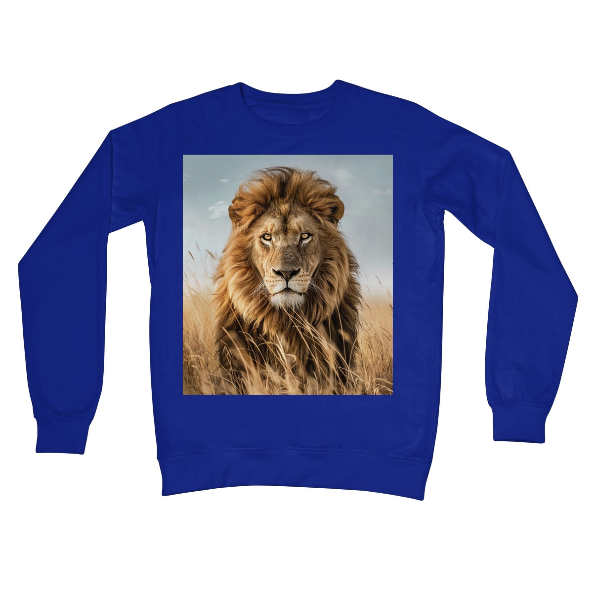 Lion in Field Crew Neck Sweatshirt